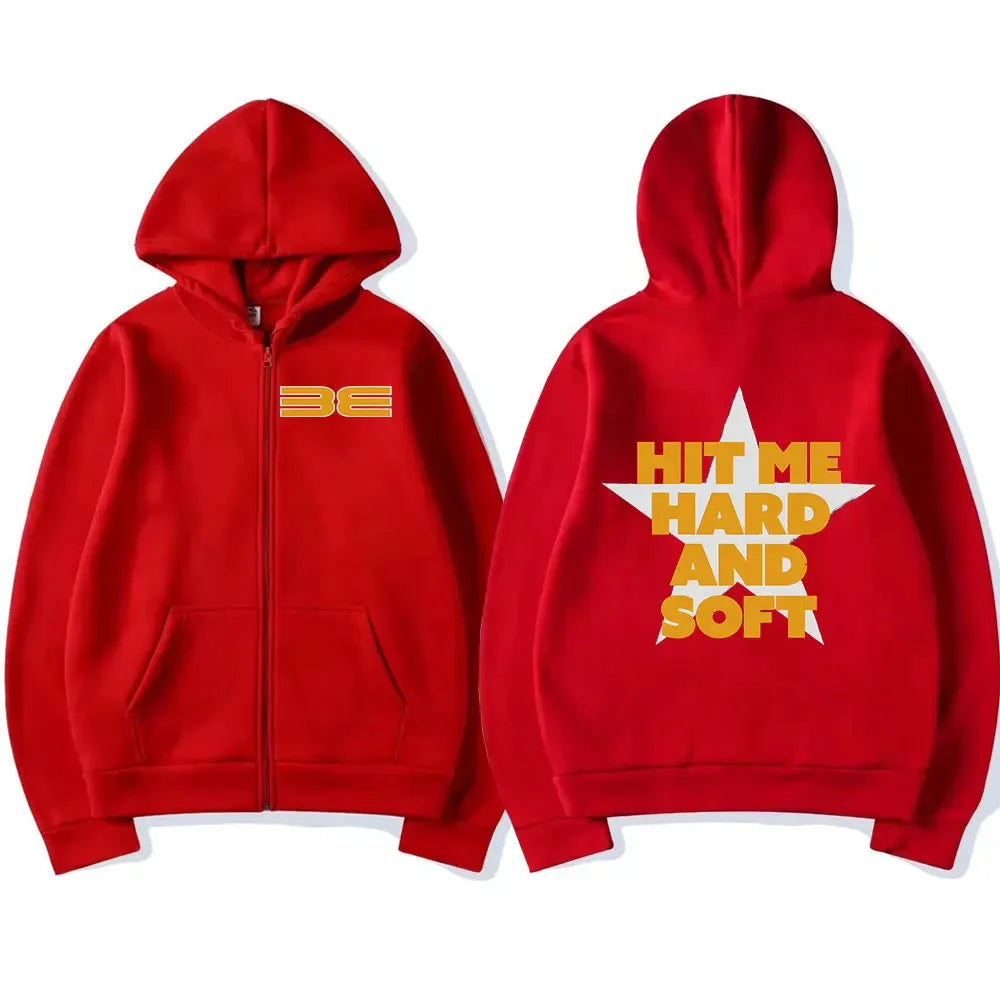 Hit Me Hard and Soft Tour Zipper Hoodies