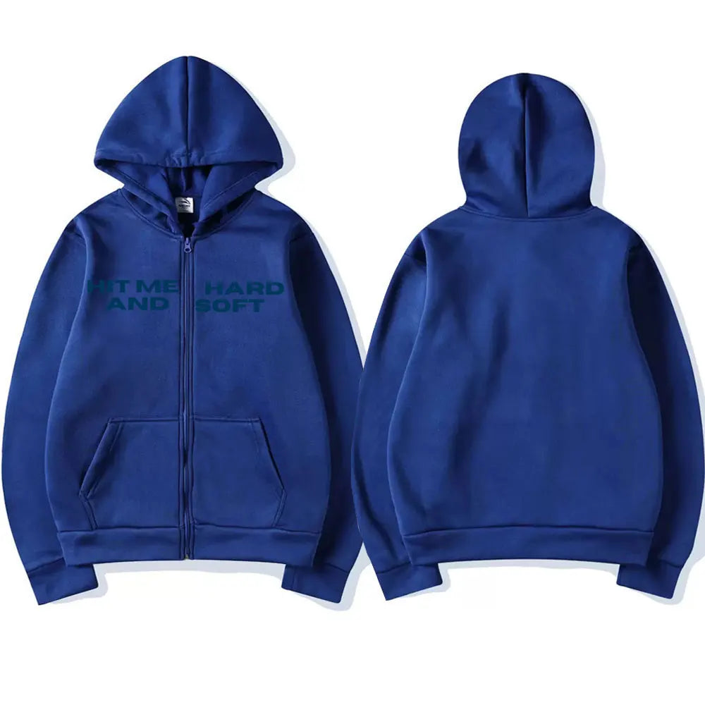 HIT ME HARD AND SOFT Zipper Hoodie
