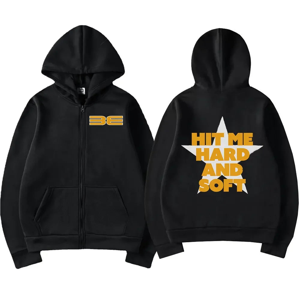 Hit Me Hard and Soft Tour Zipper Hoodies