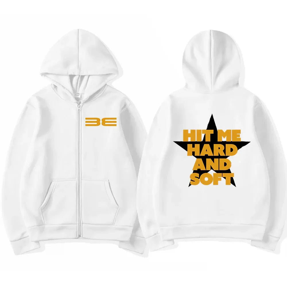 Hit Me Hard and Soft Tour Zipper Hoodies